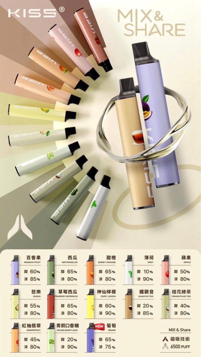 KIS5凱斯6500口拋棄式-大容量 -香濃可口-台灣現貨