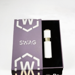 SWAG皮革主機-通用一代煙彈- 高能霧化- 續航穩定 - 皮革白