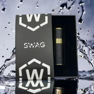SWAG皮革主機-通用一代煙彈- 高能霧化- 續航穩定 - 皮革黑