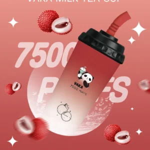 VAKA奶茶杯-7500口拋棄式 -超大容量-口感醇厚-台灣正品 - 荔枝