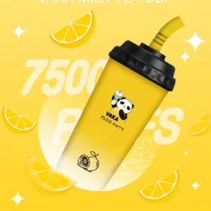 VAKA奶茶杯-7500口拋棄式 -超大容量-口感醇厚-台灣正品 - 檸檬海鹽