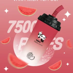 VAKA奶茶杯-7500口拋棄式 -超大容量-口感醇厚-台灣正品 - 西瓜