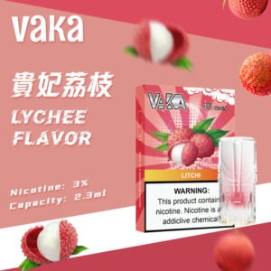 vaka發光煙彈-通用一代主機（3顆/盒）原裝正品-霧化濃鬱 - 貴妃荔枝