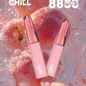 CHILL 8800 口拋棄式 Vape 台灣合法電子煙 鴨嘴獸一次性裝置 - 蜜桃